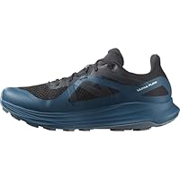 Salomon Men's Ultra Flow GTX Trail Running and Hiking Shoe, Black/Deep Dive/Trooper, 12 US