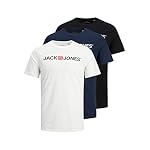 JACK & JONES Herren-T-Shirt mit Corp-Logo, 3er-Pack – Bild 2