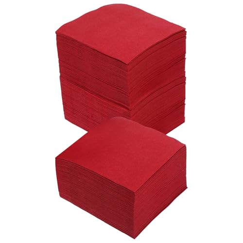 Servilletas de papel rojas 20x20cm suaves cómodas para cócteles restaurantes y fiestas de vino