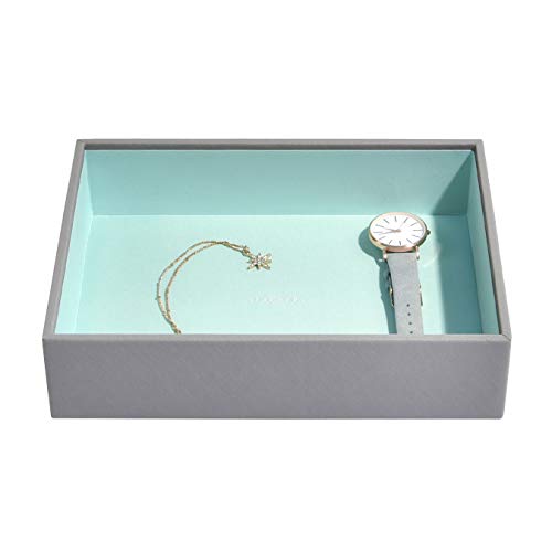 Preisvergleich Produktbild Stackers Grau Mint Klassisch Schmuckschatulle Klobig Schmuckfach