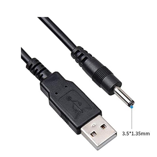 Image of 5A USB Charger Cable with 3.5mm Male DC Plug for Rechargeable Toys, RC Cars, LED Lights, Bluetooth Speakers & Electronic Devices | Fast Charging Power Supply Cable (Pack of 2)