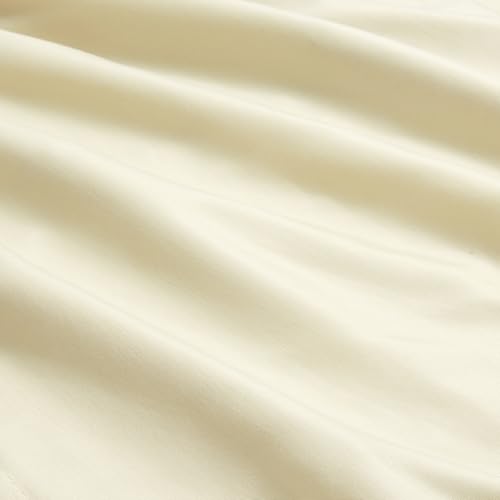 Image of Amazon Basics Lightweight Microfiber 3-Piece Duvet Cover Set with Zipper Closure, King, Beige, Solid