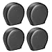 Moonet Tough Tire Covers for RV Wheel (4 Pack), Heavy Duty Thicken Sun Protectors for Truck Motorhome Boat Trailer Camper Van SUV Black for Diameter 24