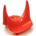 Berossi Support pour couvercle de casserole - Support pour couvercle de casserole - Support pour ustensiles de cuisine - Support avec fonction de rangement pour couvercles, ustensiles - Rouge