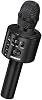 Micrófono inalámbrico Bluetooth BONAOK para karaoke, micrófono portátil 3 en 1 con altavoz para fiestas en casa, cumpleaños, para todos los smartphones Q37 (Negro) 2