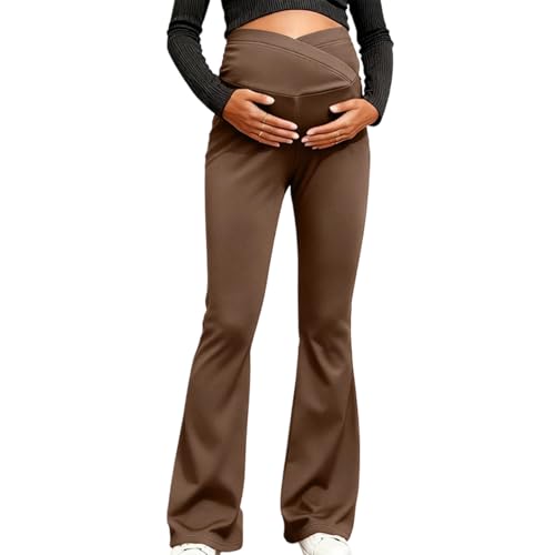 Pantalon de grossesse extensible et léger pour femme enceinte active