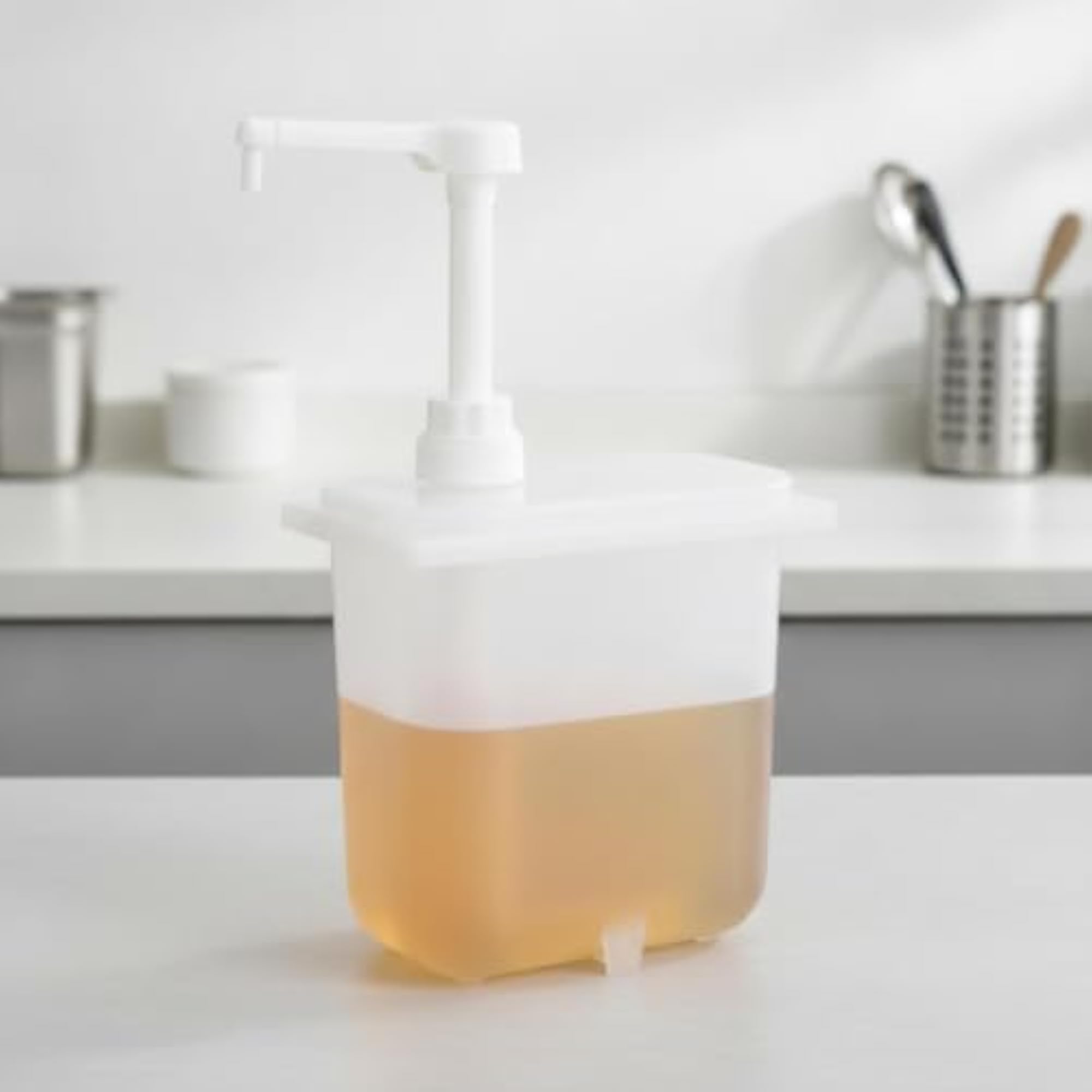 Hand Pump Dispenser for Countertops, 1L Juice Press