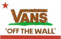VANS "OFF THE WALL" CALIFORNIA STICKER �o���Y�I�t�U�E�H�[���J���t�H���j�A�X�e�b�J�[ [���s�A���i]