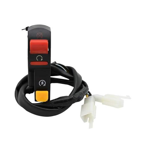 Interrupteur de guidon moto etanche avec boutons de demarrage et phares