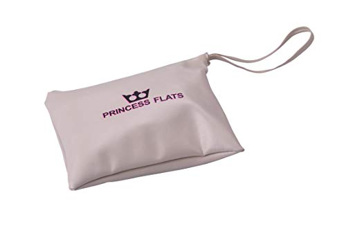 ASVP Shop Women's Foldable Portable Pumps Flats Ballet Shoes with Carrier Pouch Bag Perfect for Weddings and Parties Beige - Image 7