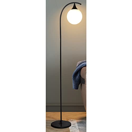 Lampadaire en métal et verre HJLJKG, luminaire de designer épuré