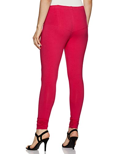 Image of Rupa Softline Women's High Rise Softline Skinny Leggings (Sl25Pink Pink Fs),Free Size