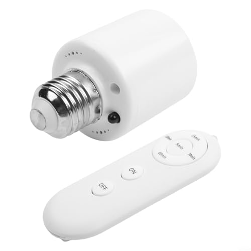 Zilimontt Soporte de lámpara de conversión con sensor de movimiento con brillo ajustable y base de tornillo E27 para seguridad en el hogar