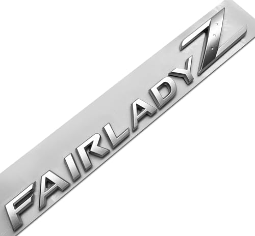 Image of 3D Silver fair lady Z letter car sticker emblem badge for rear trunk tailgate