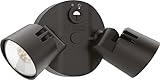 Lithonia Lighting HGX LED 2RH ALO 40K 120 PE DDB M2 HomeGuard Security Flood Lights 1750-2750 Lumens, 2-Light, Photocell Sensor, Dark Bronze