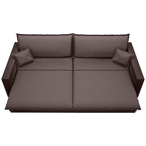 Sofá sem caixa Retrátil e Reclinável Tango Chocolate 1,80m