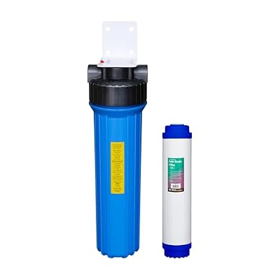 Rotek Water Systems Whole House Water Filtration System | 1-Stage Water Filter System | PHO | Clean Water | Anti-Scale Filter | 20 Inch
