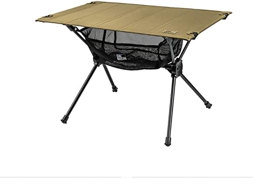 OneTigris WORKTOP Outdoor Folding Table, Portable Hard Top Camping Table with Mesh Storage Organizer and Carry Bag for Indoor, Outdoor, Hiking, Backpacking, Picnic, Partio, BBQ, Travel, Fishing