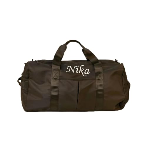 Sac de sport personnalisé noir 40cm pour voyage et enfant