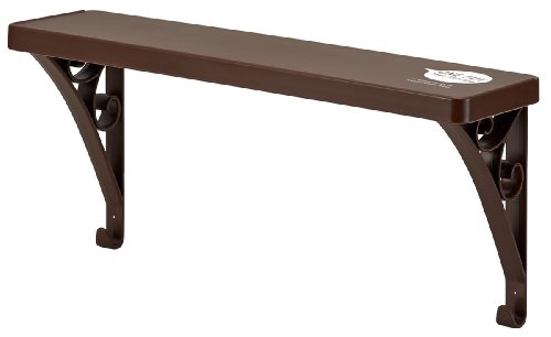 ライクイット ランドリー 収納 タオルバー シェルフ 幅35x奥9x高15.5cm ブラウン 日本製 SS-01L