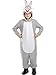 Funidelia | Costume di Bugs Bunny - Looney Tunes per bambina e bambino ▶ Cartoni Animati - Costume per Bambini e accessori per Feste, Carnevale e Halloween - Taglia 3-4 anni - Grigio/ Argentato