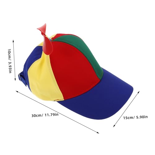 Detachable Propeller Sun Hat for Adults Adjustable Funny Baseball Cap with Helicopter Design Breathable and Comfortable Sun for Outdoor Activities Multi2