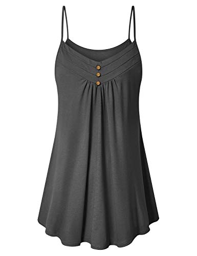 Viracy Loose Fit Tank Tops for Women, Juniors Knitted Flowing Cami Sleeveless Cocktail
