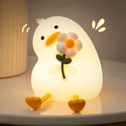 Lámpara de Mesa de Noche LED Cuifati Silicona Pato miniatura 1