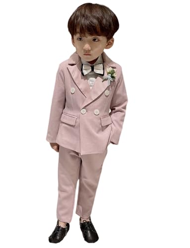 Costume 2 pièces pour garçon Kromoc avec veste double boutonnage et pantalon de smoking