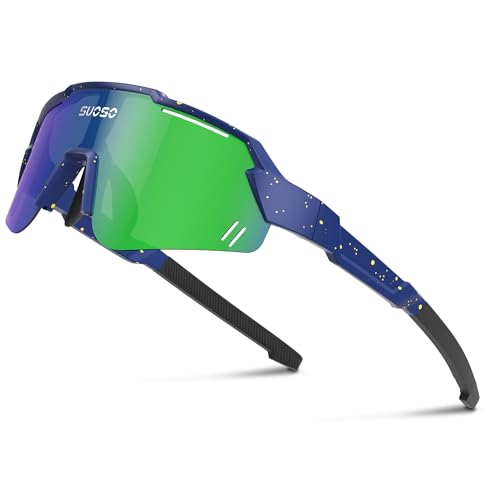 Image of suoso Kids Sports Polarized Sunglasses: Youth Baseball Sun Glasses Cycling Glasses for Boys Girls Age 6-12 Lightweight TR90