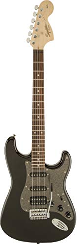 Squier by Fender Affinity Stratocaster HSS Electric Guitar - Montego Black Metallic, Model Number: 370700564