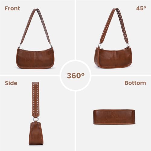 Bolso de hombro para mujer estilo retro pequeño miniatura 4
