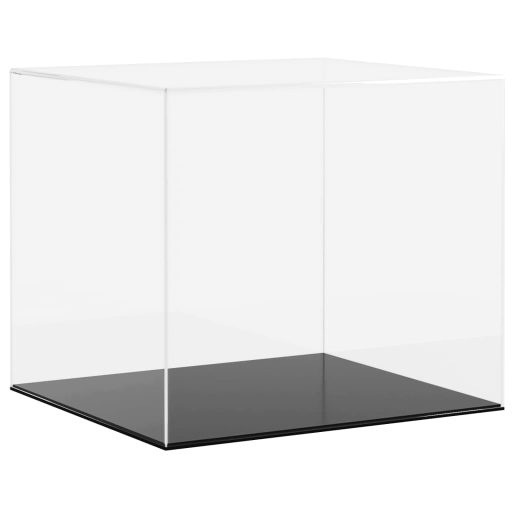 Vitrina acrílica 40 x 36 x 35 cm, protección contra el polvo, caja para coleccionables, figuras, modelos, transparente