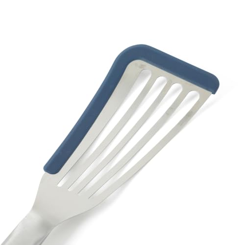 Image of Calphalon Prime Slotted Turner, Kitchen Flipping Spatula, Slotted Fish Turner, Stainless Steel Slotted Spatula Heat-Resistant, Durable Kitchen Tool for Cooking, Flipping Fish and Serving