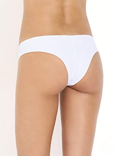 Kit 6 Calcinhas Biquíni, Bonjour Lingerie, Feminino, 2 Brancas , 2 Pretas , 2 Camurças, M