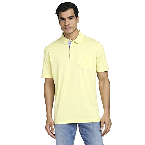 Image of Colorplus Cotton Regular Fit Medium Green T-Shirt for Men