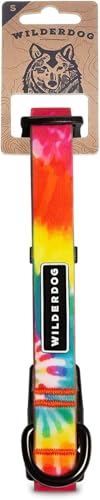 Image of Wilderdog Waterproof Dog Collar - Repels Water & Dirt - Small 11 inch-15 inch - Tie Dye