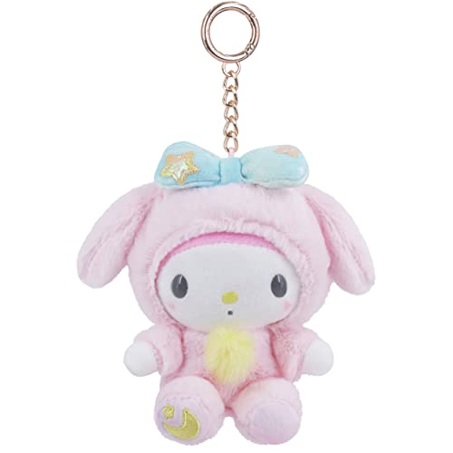 Roffatide Anime My Melody Keychain Plush Stuffed Key chain Kawaii Cartoon Figure Key ring Bag Pendant for Boys and Girls 5.11 inches