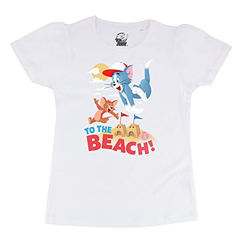 Image of Tom & Jerry by Wear Your Mind Girl's Regular Fit T-Shirt