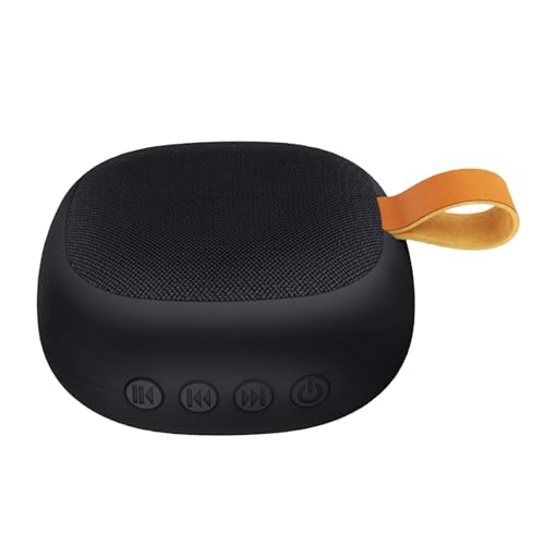 WOHPNLE Altavoz inalámbrico Bluetooth 4.2, Altavoz Bluetooth Sonido, Altavoz multifunción con subwoofer USB portátil para Exteriores, Coche, Escritorio en casa (Black)