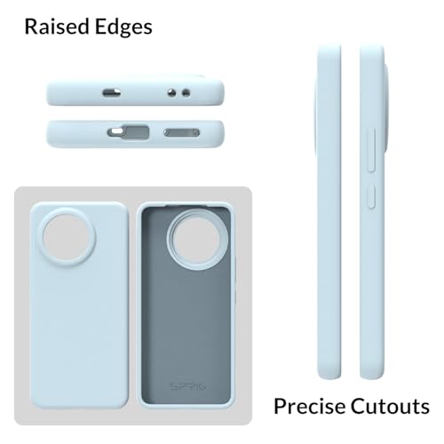 Image of SPRIG Compatible with Mi 14 CIVI Premium SilkTone Back Cover Drop Tested Shock Proof Mobile Case for Men, Women, Boys and Girls with Camera Protection (Light Blue)