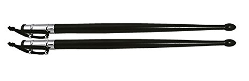 Par de baquetas para tambor, Ébano, gala, con colgador cromado. Longitud: 380 mm. Marca: Samba.