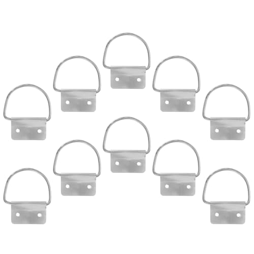 BUGUUYO 10 Pezzi Maniglie in Ferro per Secchi Anelli di Ricambio Resistenti per Bidoni della Spazzatura Cassette Attrezzi e Contenitori Esterni con Presa Antiscivolo e Montaggio Facile
