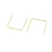 Aexit 100 Pcs Lighting fixtures and controls Chandelier Connectors 16mm Width Gold Tone for Fastening Crystal