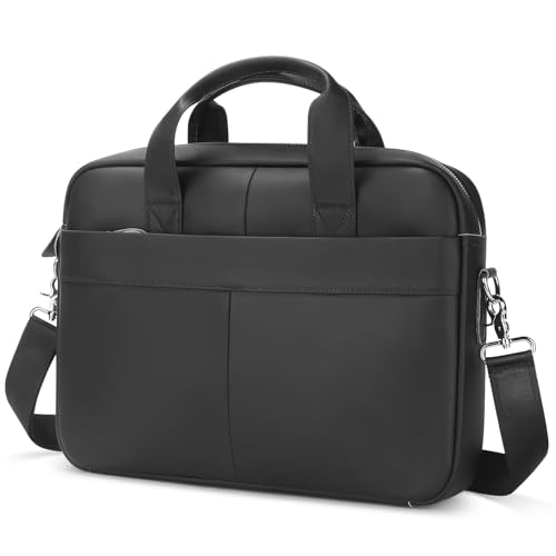 VINBAGGE Sac Business Homme en Cuir Véritable,Cartable Porte Document Mallette Sac de Messager et Sac à Bandoulière d'Affaires Convient pour Ordinateur...