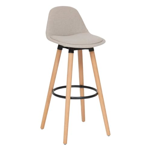 Atmosphera - Tabouret de Bar Maxon Beige h92,5cm