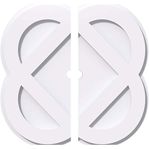 Ekena Millwork CMP32CE2-02000 Charlotte Architectural Grade PVC Contemporary, Two Piece Urethane Ceiling Medallions 32"OD x 2"ID x 12 3/4"C x 1"P