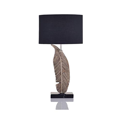 Kiter Lampe de Table Lampe de Table de Chevet Lampe de Bureau rétro Lampe de Bureau en résine de Plume de décoration créative en Plume décoration Chambre à Coucher Salon Lampe à Poser