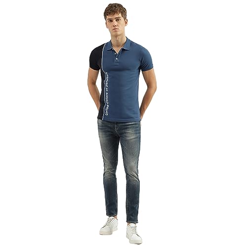 Image of United Colors of Benetton Men's Cotton Solid Regular Fit Polo Shirt