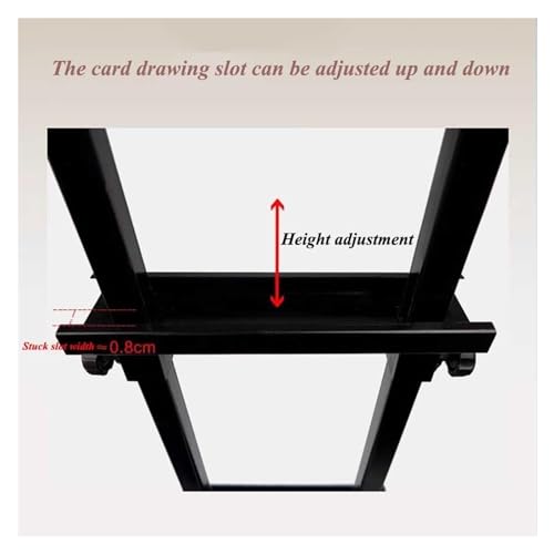 Porte-affiche inclinable noir avec son support réglable de 127 à 150 cm - 7